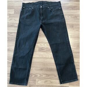 Levi's 559 Relaxed Fit Black Denim Jeans - 40x32